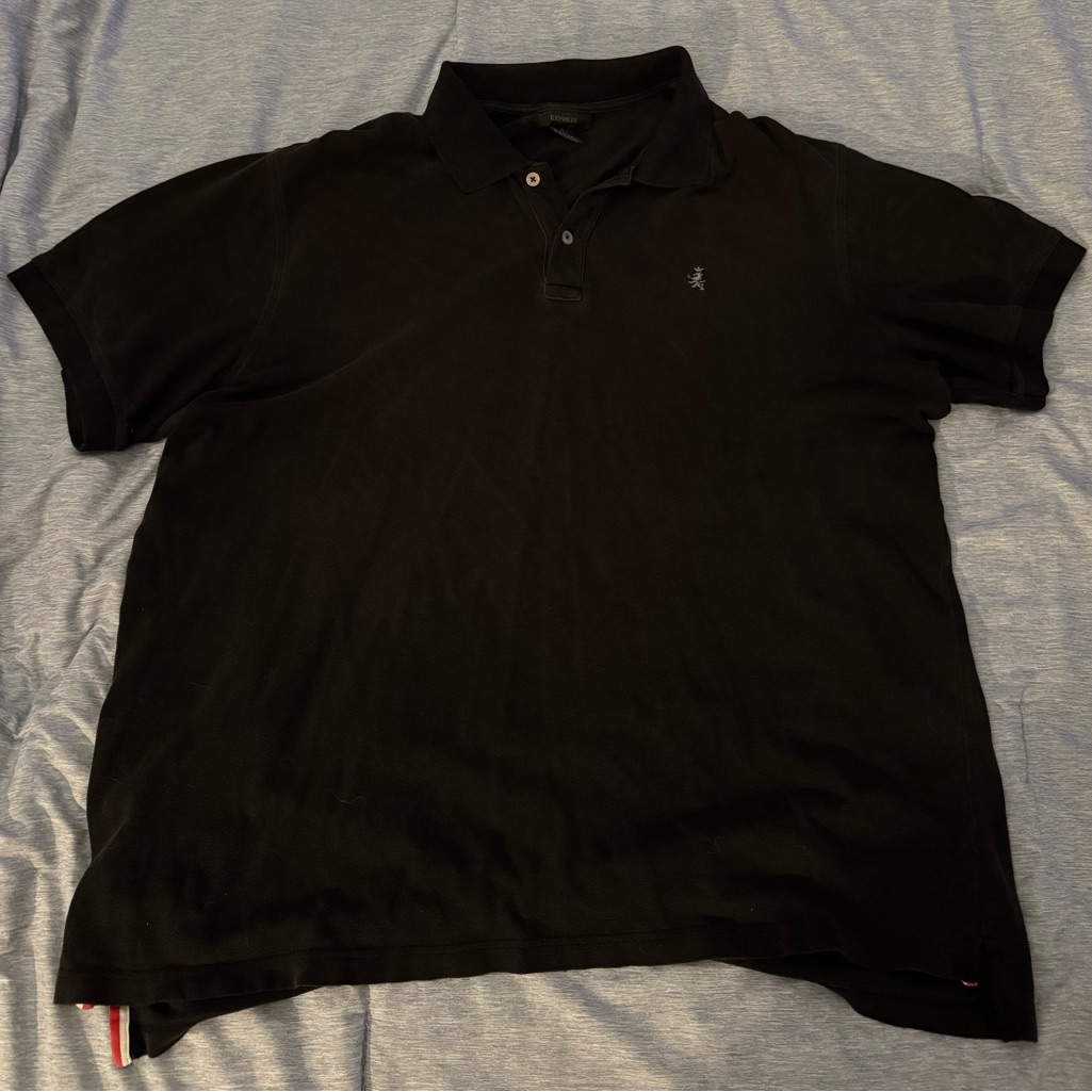 Express Black Polo Shirt